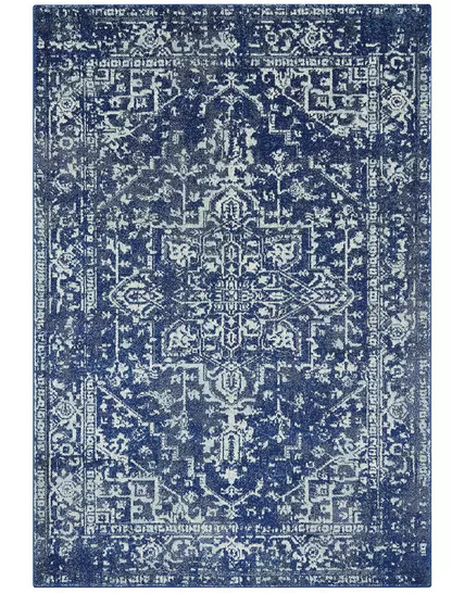 Asiatic Nova Abstract Rug 80x150cm Blue | Modern Living Room Floor Rug Carpet