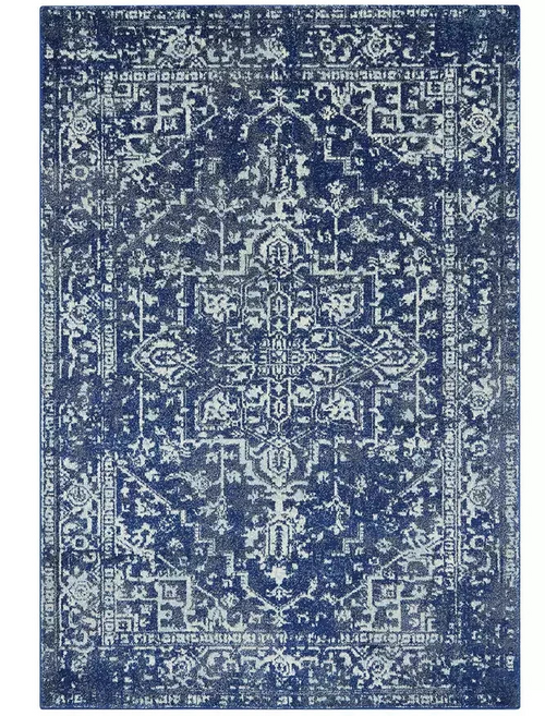 Asiatic Nova Abstract Rug 80x150cm Blue | Modern Living Room Floor Rug Carpet