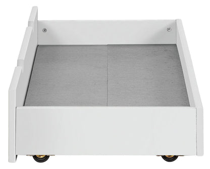 Aspley Single Under Bed Wooden Drawer - White | Underbed Storage Solution