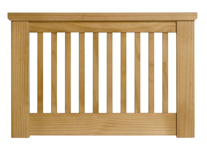 Aubrey Single Headboard - Oak Stain | Chunky solid pine frame