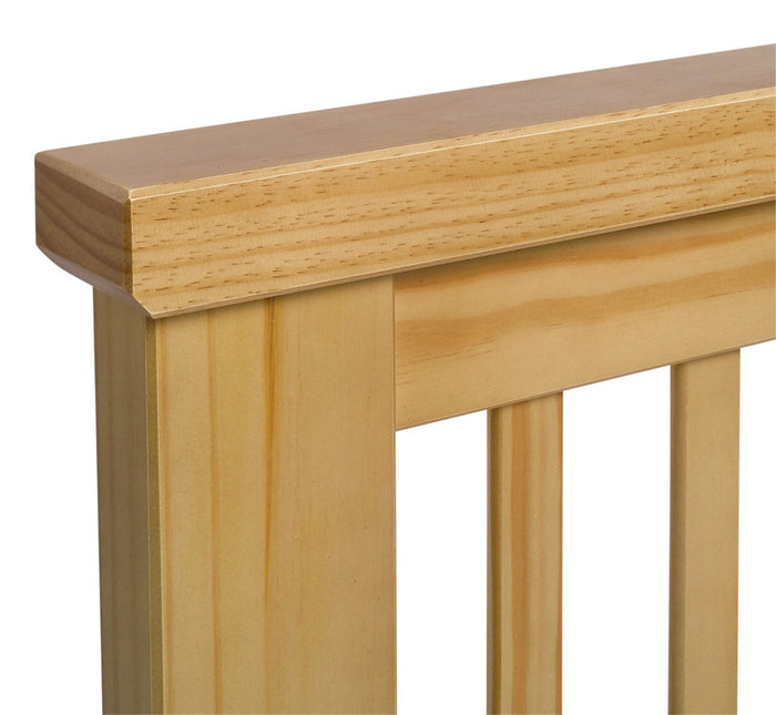 Aubrey Single Headboard - Oak Stain | Chunky solid pine frame