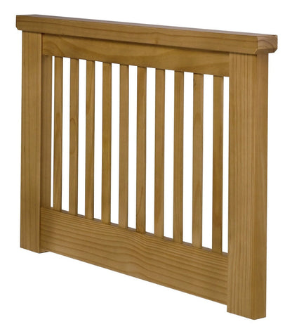 Aubrey Single Headboard - Oak Stain | Chunky solid pine frame