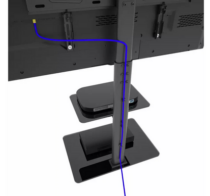 AVF AR-UN60BB Up to 70 Inch TV Stand Black | Modern TV Entertainment Unit