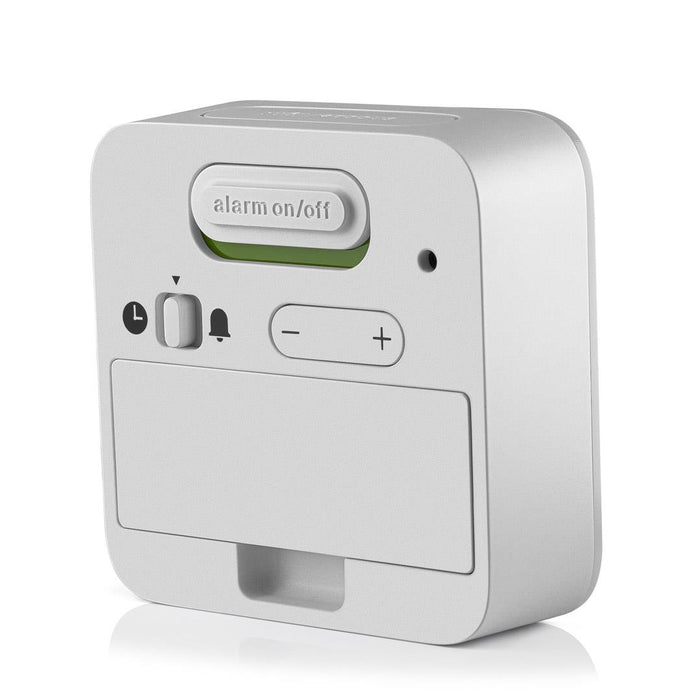 BC08 Braun digital travel alarm clock - white