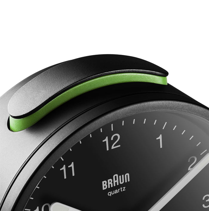BC12 Braun classic analogue alarm clock - black