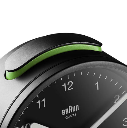 BC12 Braun classic analogue alarm clock - black