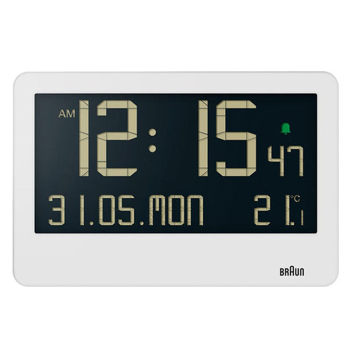 BC14 Braun digital wall clock - white
