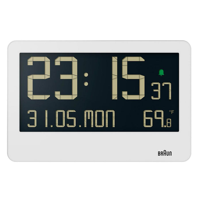 BC14 Braun digital wall clock - white