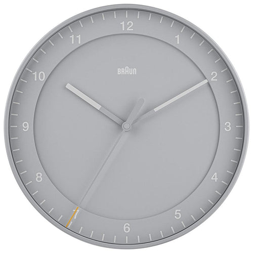 BC17 Braun classic large analogue wall clock - grey