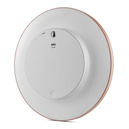 BC17 Braun classic large analogue wall clock - rose & white