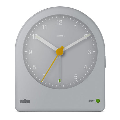 BC22 Braun classic analogue alarm clock - grey