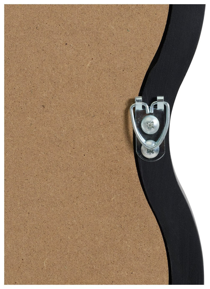 Black Wiggle Full Length Wall Mirror - 60x150cm