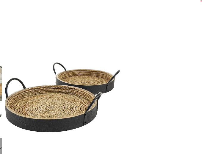 BLACK WOODEN TRAY,