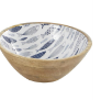 BLUE MANGO WOOD HANDMADE NESTING DECORATIVE BOWL,