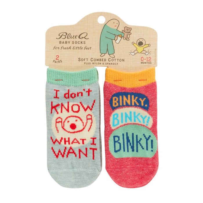 Blue Q Baby Socks