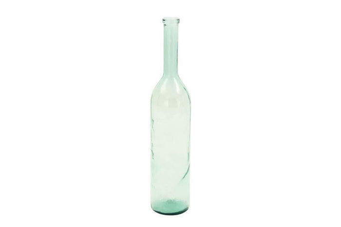 BLUE RECYCLED GLASS SPANISH VASE