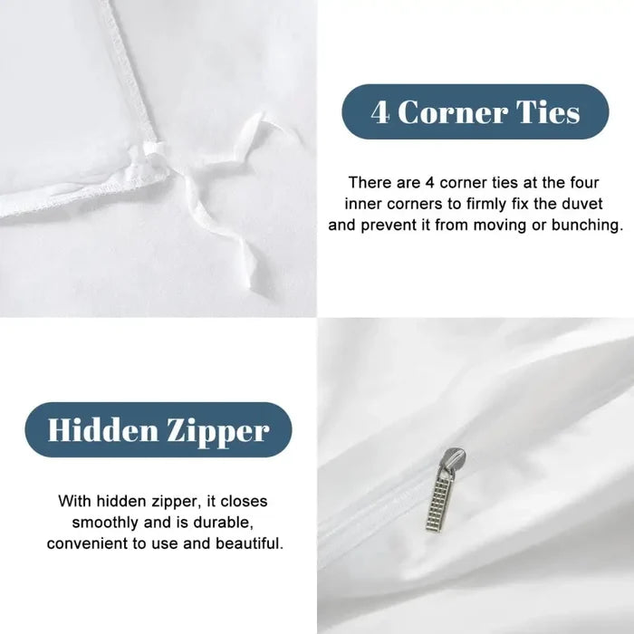 Blue Retro 70s Wave Pattern Duvet Cover Set: Midcentury Modern Bedding - Bedding - retro