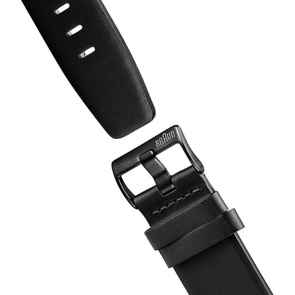 BN0172 Braun gents classic watch - black dial and black leather strap