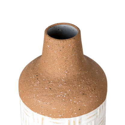 Boho/Farmhouse Decorative Table/Floor Metal Vase, Set of 3