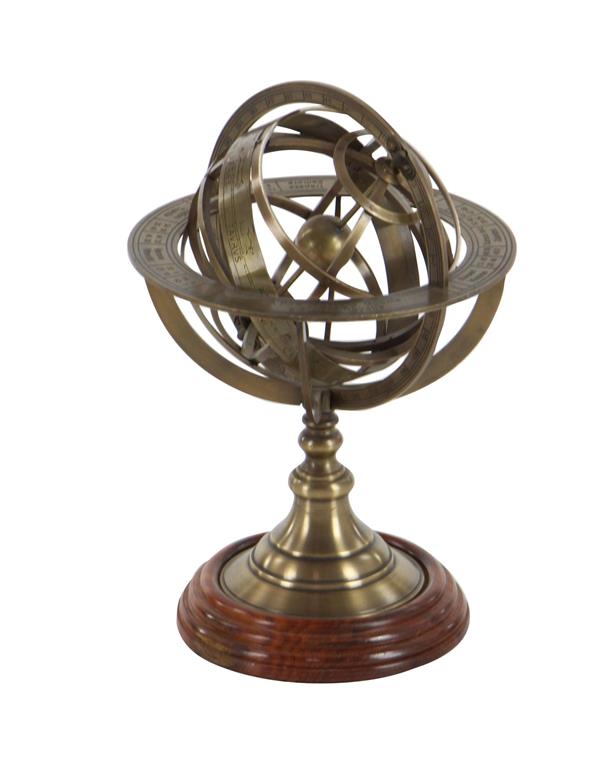 BRASS BRASS COMPASS ARMILLARY GLOBE