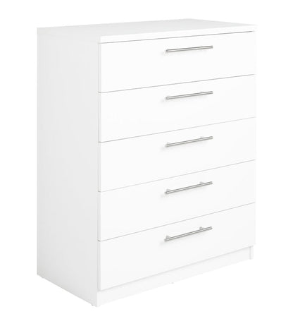 Brisbane 5 drawers Chest â€“ White ( B Grade )