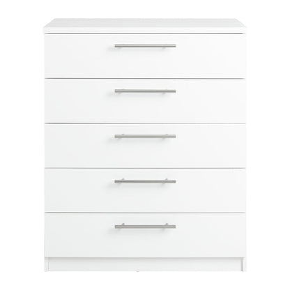 Brisbane 5 drawers Chest â€“ White ( B Grade )