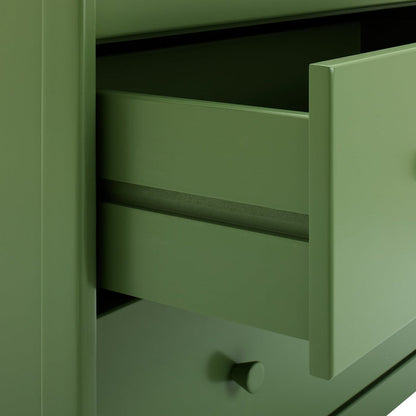 Bronte 2 Drawer Bedside Table - Green | Bedroom furniture