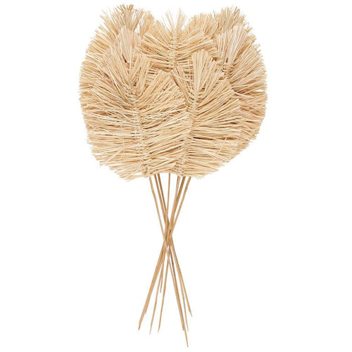 Brown Dried Plant Leaf Tall Spear Home Decor Natural Foliage with Sharp Stems