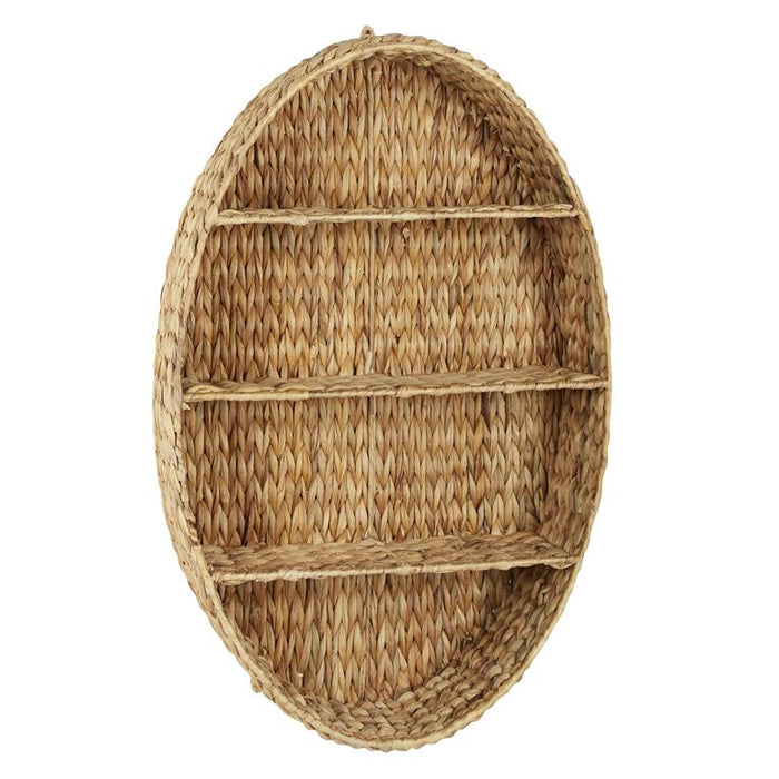 BROWN DRIED PLANT ROUND 3 SHELF WALL SHELF