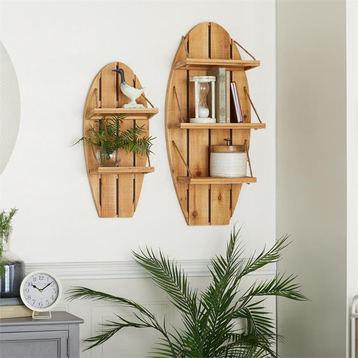 BROWN FIR COASTAL WALL SHELF