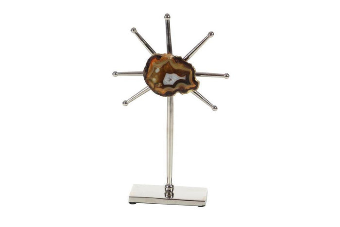 BROWN GLAM GEOMETRIC SCULPTURE
