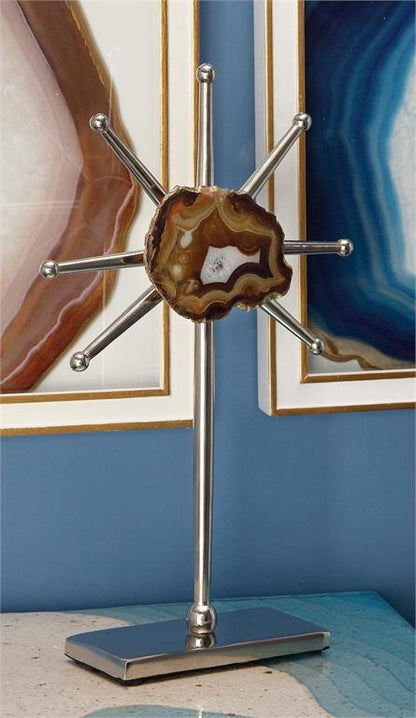 BROWN GLAM GEOMETRIC SCULPTURE