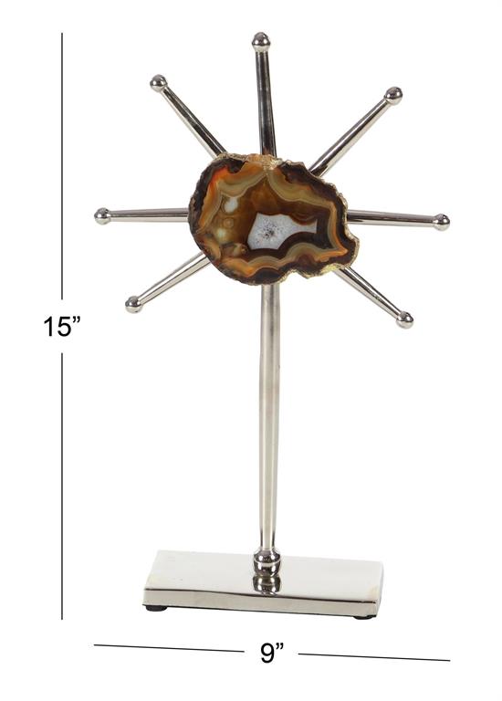BROWN GLAM GEOMETRIC SCULPTURE