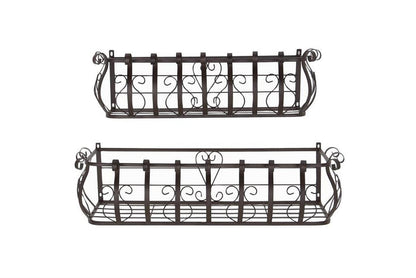 BROWN IRON FARMHOUSE PLANTSTAND