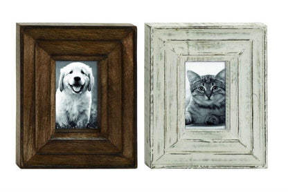 BROWN MANGO WOOD PHOTO FRAME,