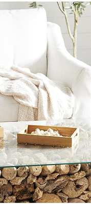 BROWN TEAK WOOD TRAY