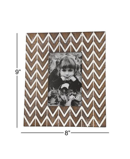 BROWN WOOD MODERN PHOTO FRAME