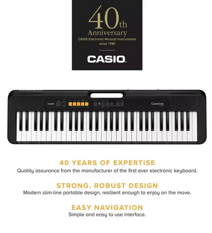 Casio CT-S100AD Keyboard, Stand and Headphones Bundle