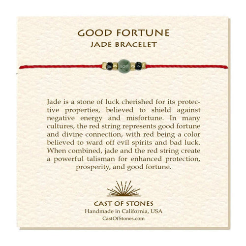 Cast of Stones Good Fortune Jade Bracelet
