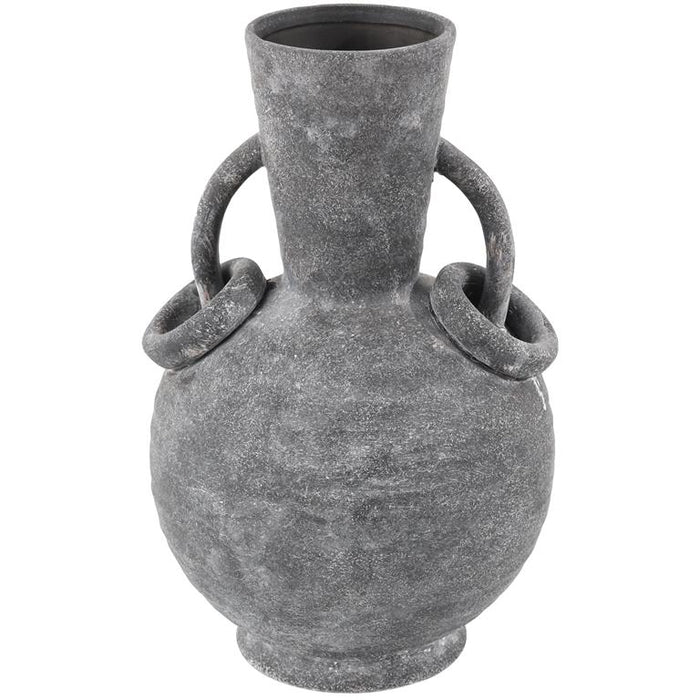 CER VASE 9"W, 13"H