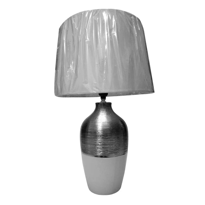 CERAMIC LAMP WITH SHADE