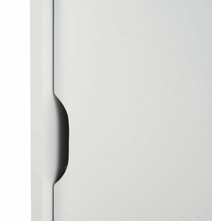 Chloe 2 Door Shoe Storage Cabinet - White | Hallway Storage Unit for Footwear