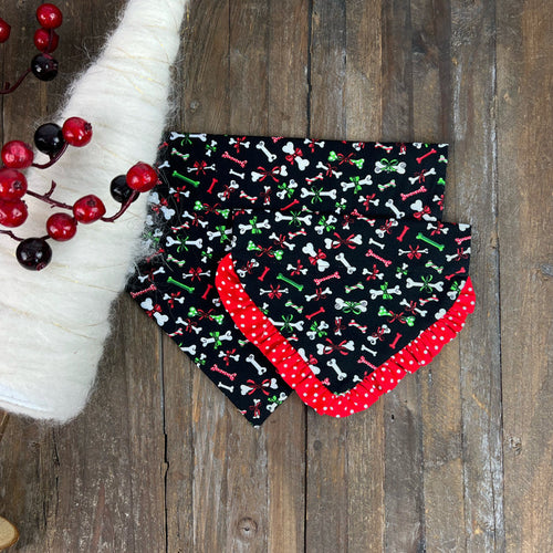 Christmas Bones Dog Bandana - Christmas Collection
