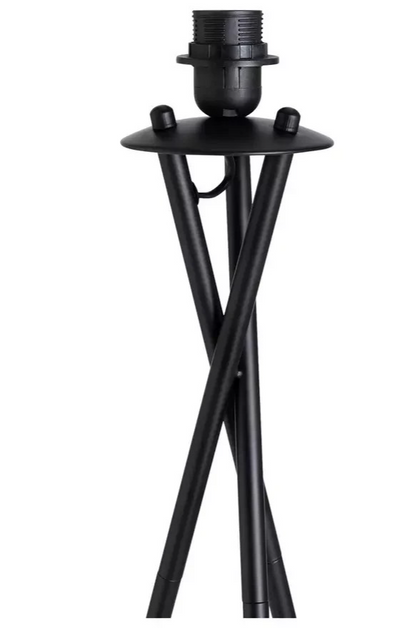 Cortillo Base Only Tripod Floor Lamp Black | Modern Standing Floor Light Home