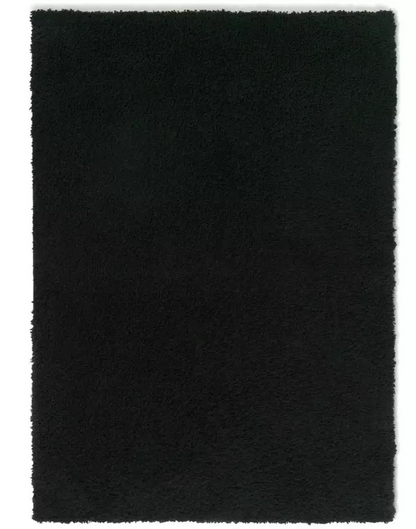 Cosy Black Rug 120x170cm | Modern Living Room Floor Rug Carpet