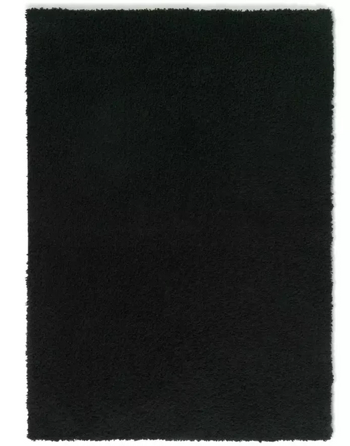 Cosy Black Rug 120x170cm | Modern Living Room Floor Rug Carpet
