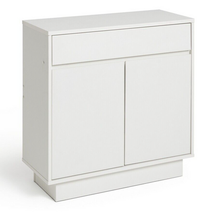 Habitat Cubes 2 Door 1 Drw Small Sideboard - White | White Cabinet Storage Unit