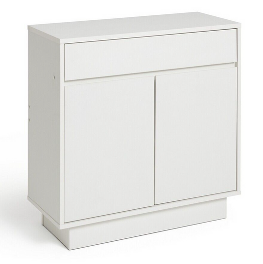 Habitat Cubes 2 Door 1 Drw Small Sideboard - White | White Cabinet Storage Unit