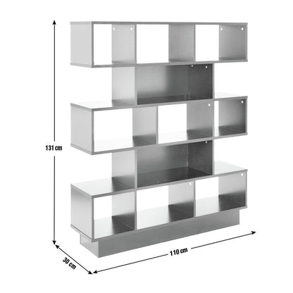 Cubes Wide Bookcase - Grey