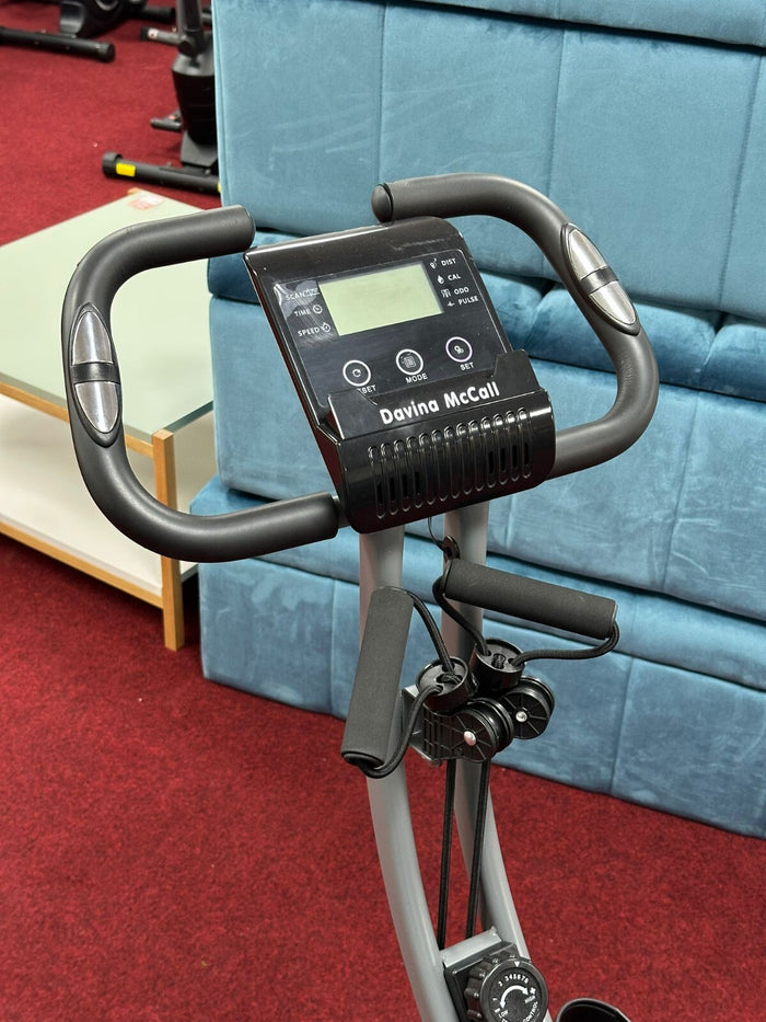 Davina McCall Folding Exercise Bike With Resistance Bands (S)